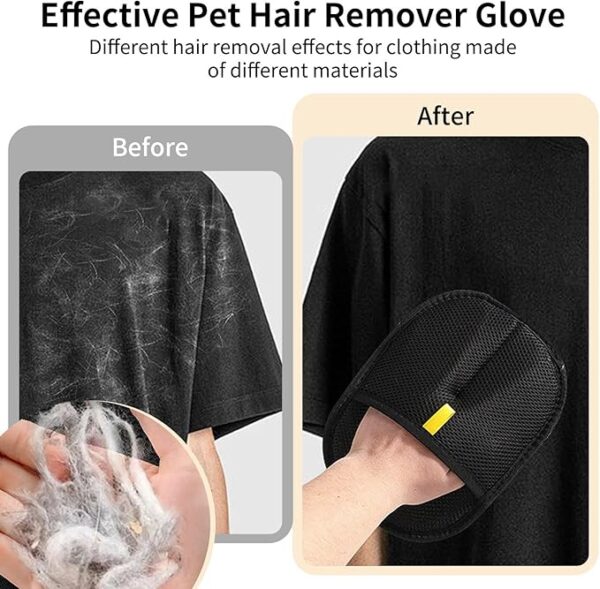 2PCS Double-Sided Pet Grooming Gloves