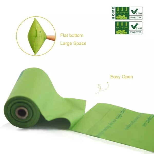 Eco-Friendly Green Dog Poop Bags