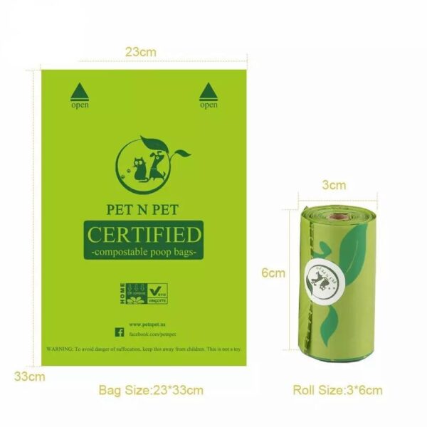 Eco-Friendly Green Dog Poop Bags