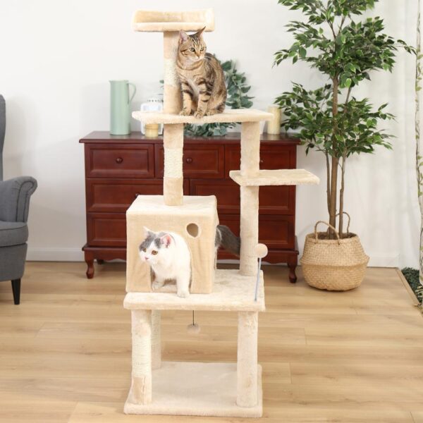 Pet Climbing Frame with Hanging Ball