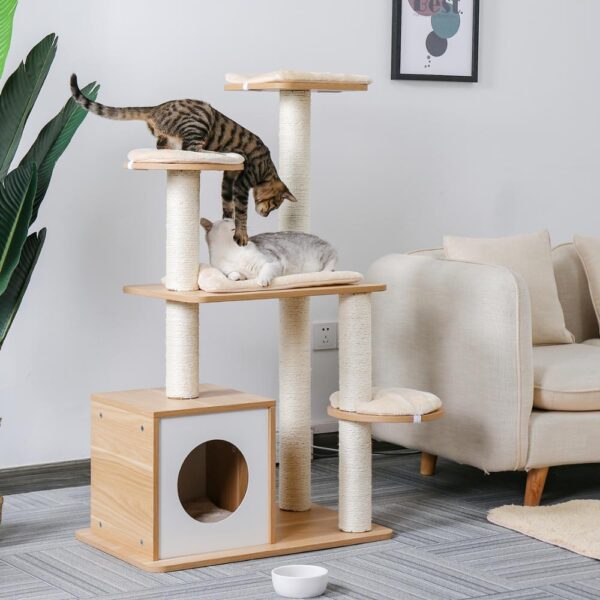 Pet Climbing Frame with Hanging Ball